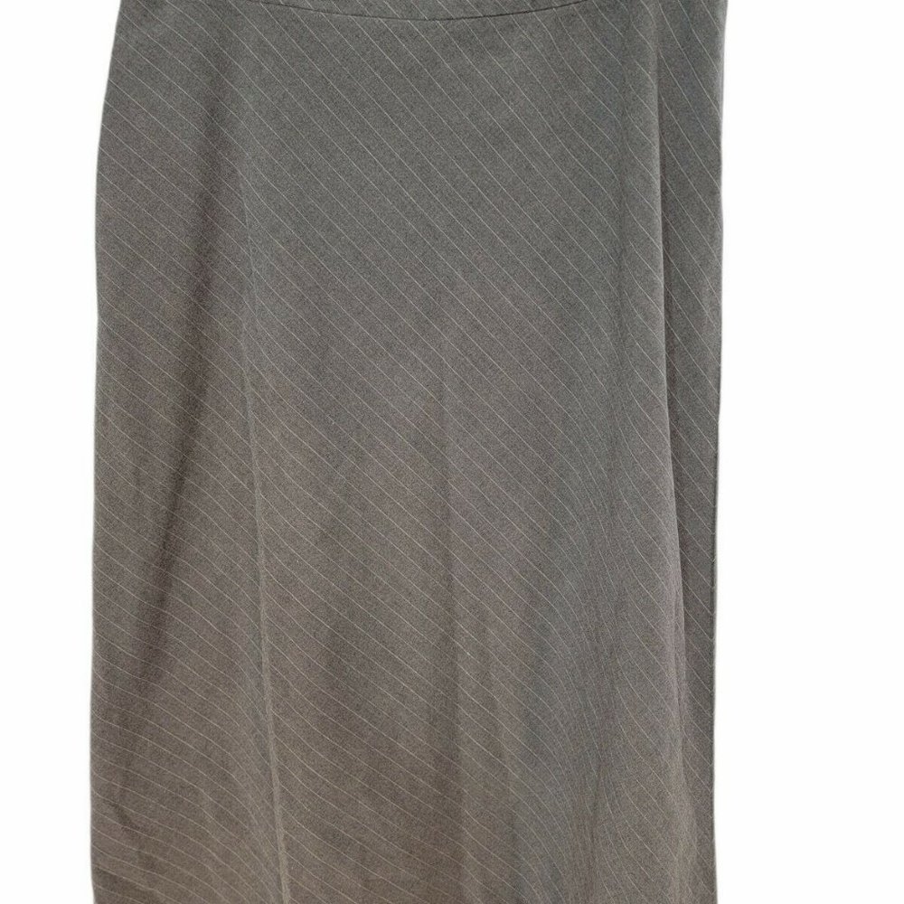 Covington Gray Pinstriped A-line Skirt Size 14